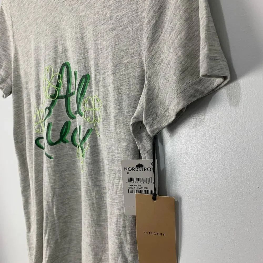 Halogen Grey All Luck St. Patrick’s Day Tee - Picture 5 of 7